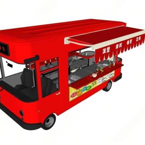 现代风格奶茶店 小吃店 咖啡厅 移动快餐车 小吃车 外卖车 移动房车